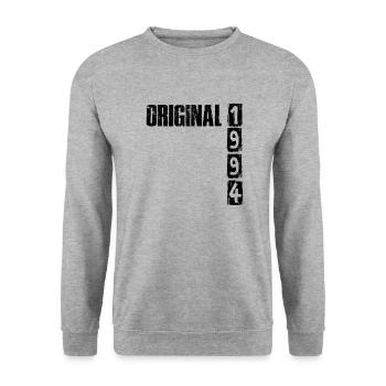 1994 Vintage Vintage Birthday Gift - Unisex Sweatshirt - salt & pepper - Front - Alina (178cm) & Michal (187cm)