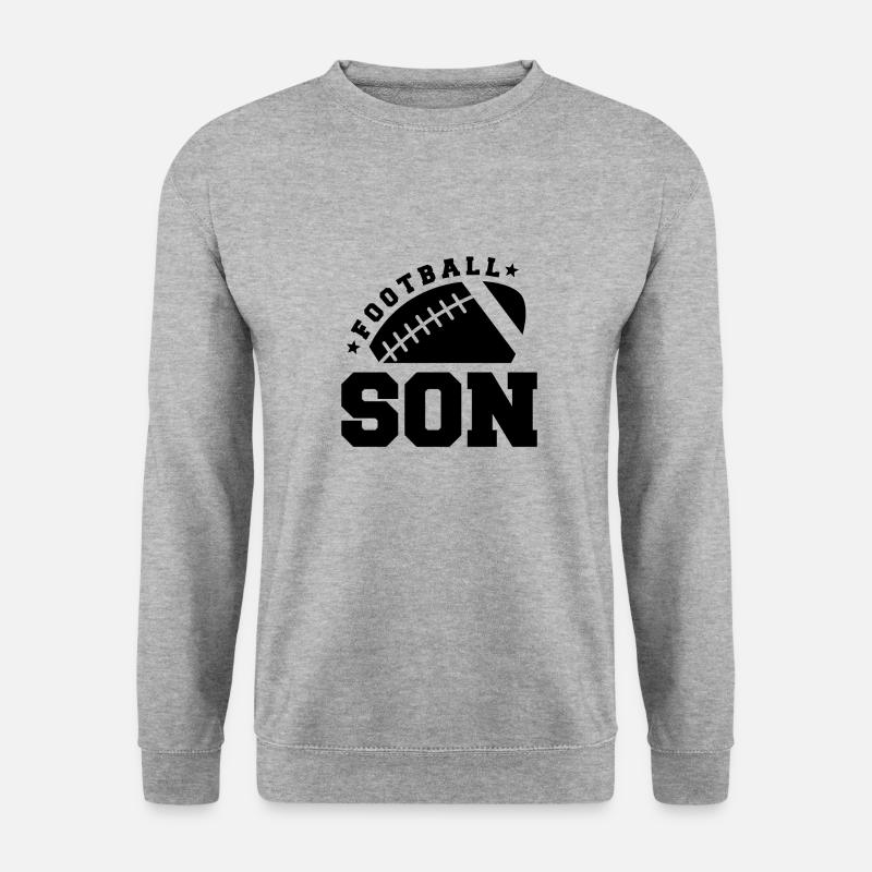 Fußball Sohn - Unisex Pullover - Weißgrau meliert
