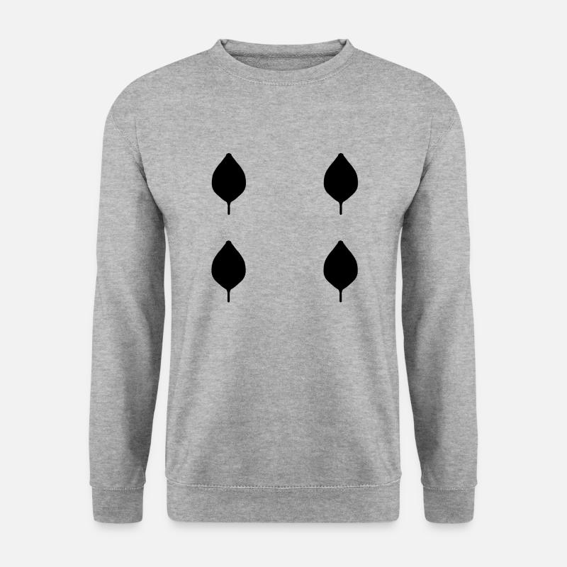 four leaves leaf nature pattern - Unisex Sweatshirt - salt & pepper