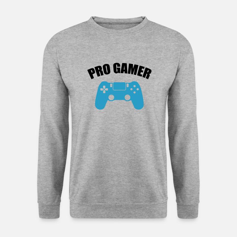 pro gamer - Unisex Pullover - Weißgrau meliert