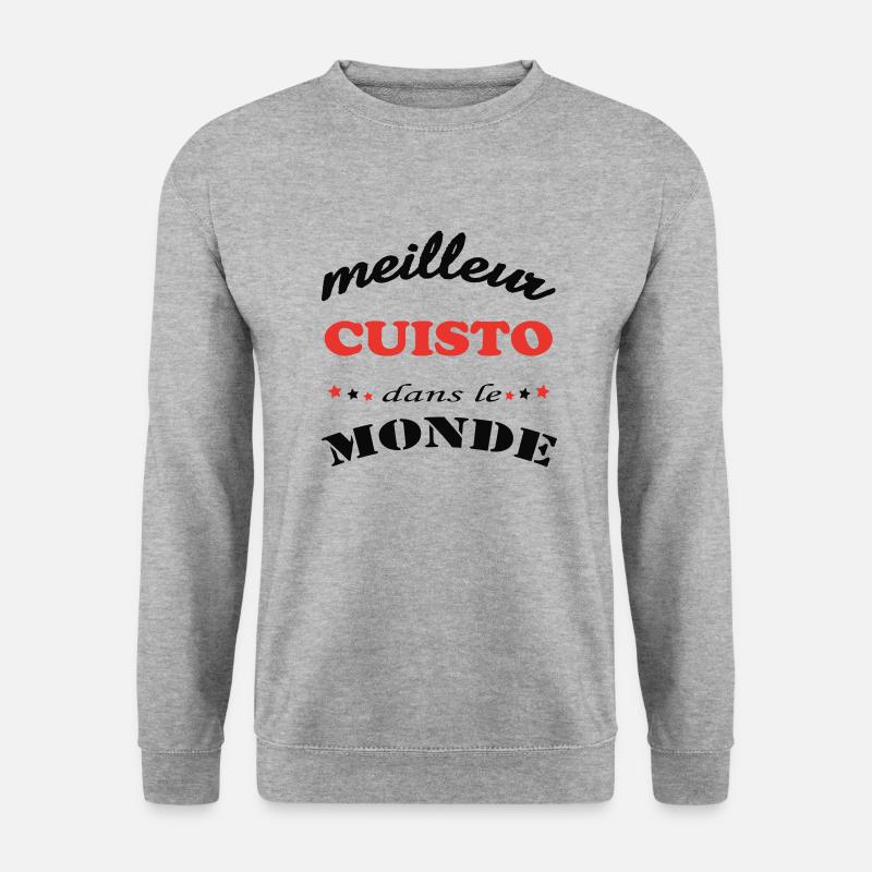 Bestes CUISTO der Welt - Unisex Pullover - Weißgrau meliert