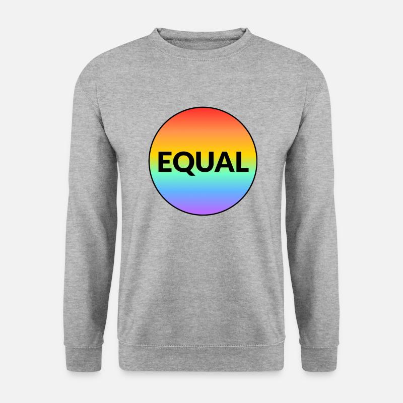 GLEICHER LGBT-PRIDE-MONAT - Unisex Pullover - Weißgrau meliert