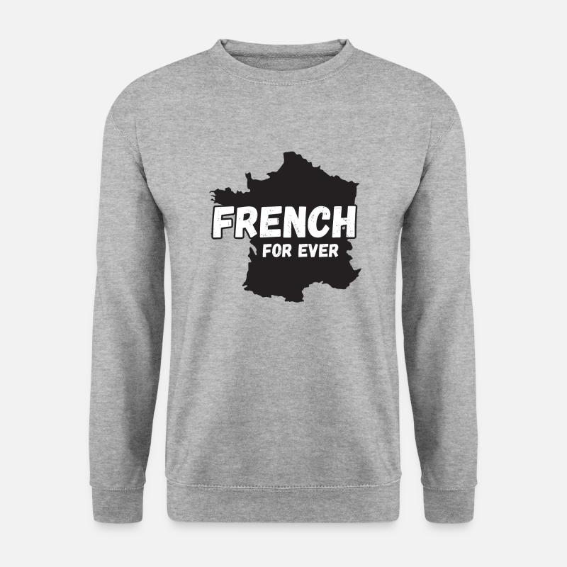 Französisch für immer - Unisex Pullover - Weißgrau meliert