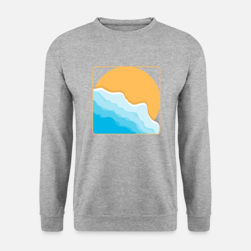 Strand - Unisex Pullover - Weißgrau meliert