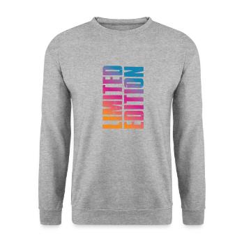 Limited Edition - Unisex Pullover - Weißgrau meliert - Vorne - Alina (178cm) & Michal (187cm)