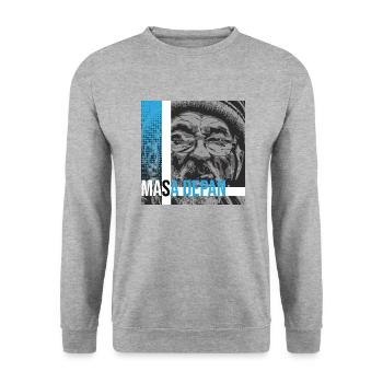 Future #10 - Sweat-shirt Unisexe - gris chiné - Devant - Alina (178cm) & Michal (187cm)