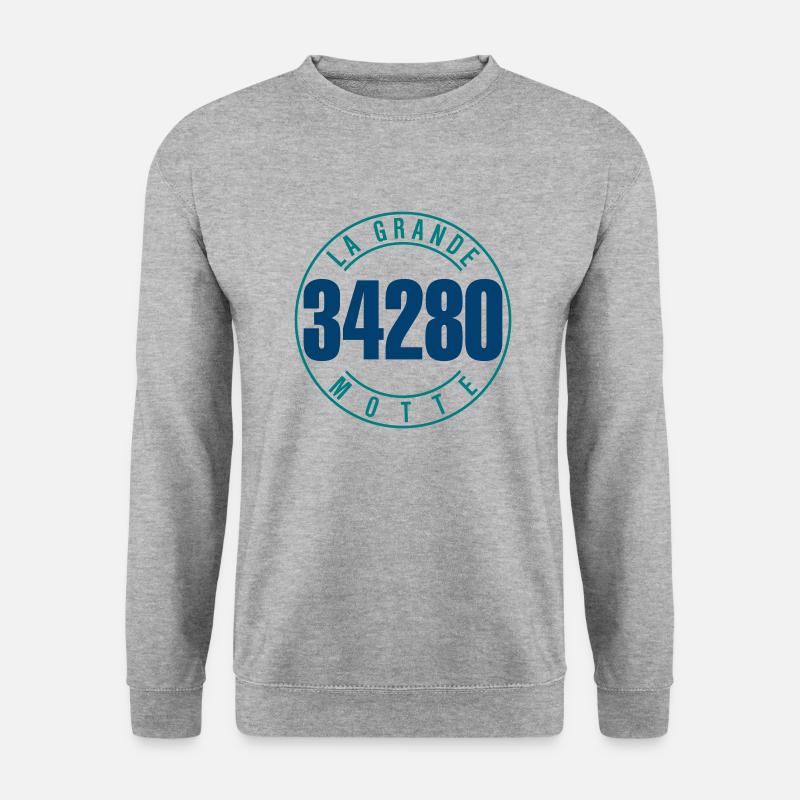 La Grande-Motte 34280 - Unisex Pullover - Weißgrau meliert