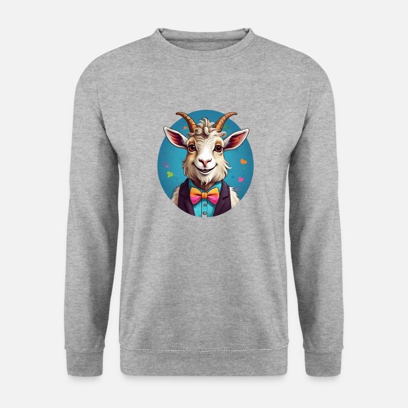 Funny Goat Comic - Unisex Sweatshirt - salt & pepper