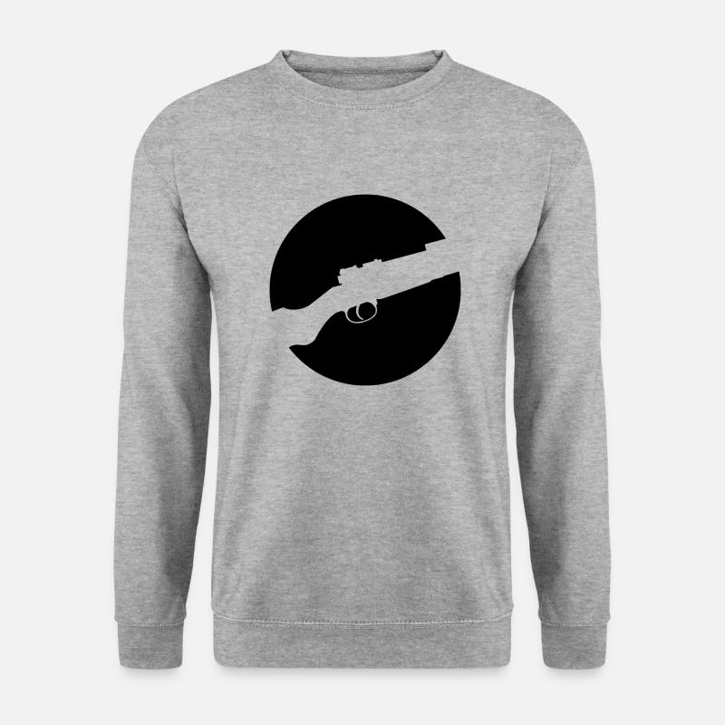 K98 - Unisex Pullover - Weißgrau meliert