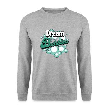 Traum Blasen - Unisex Pullover - Weißgrau meliert - Vorne - Alina (178cm) & Michal (187cm)