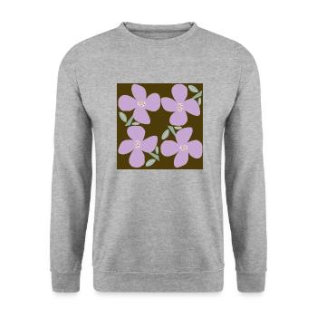F67 - Sweat-shirt Unisexe - gris chiné - Devant - Alina (178cm) & Michal (187cm)