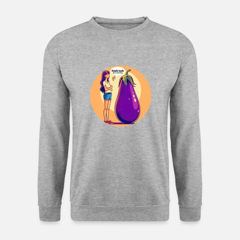 Sprechendes Gemüse - Unisex Pullover - Weißgrau meliert