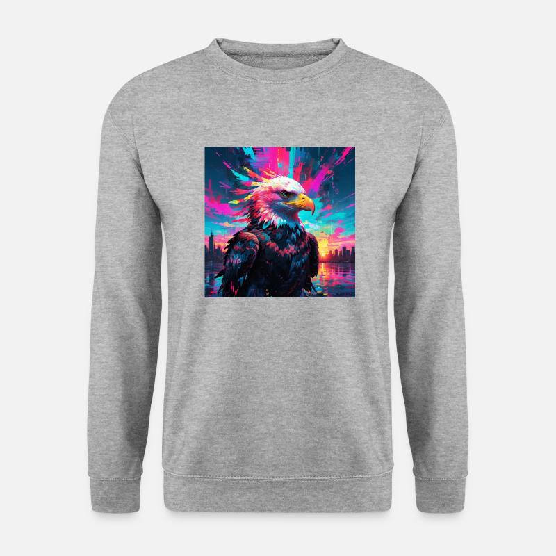 Neon Eagle - Unisex Sweatshirt - salt & pepper