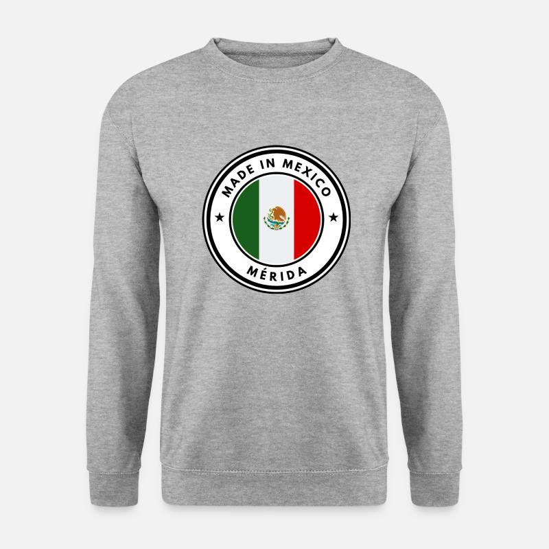 Merida, Mexiko - Unisex Pullover - Weißgrau meliert