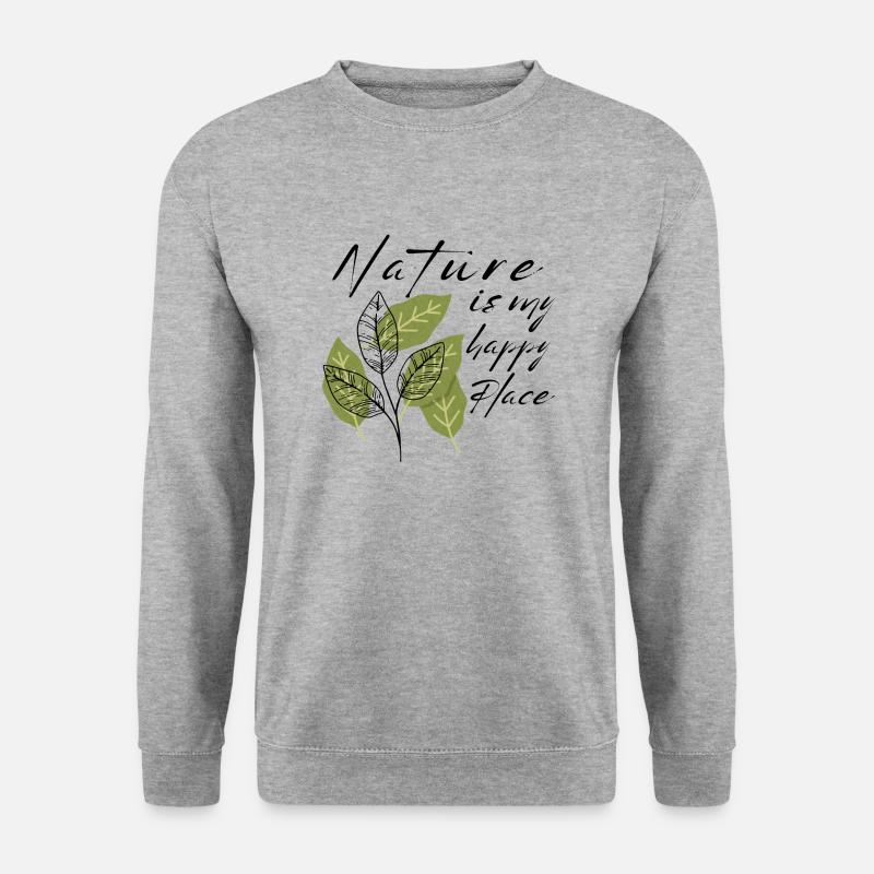 Nature Love - Unisex Pullover - Weißgrau meliert