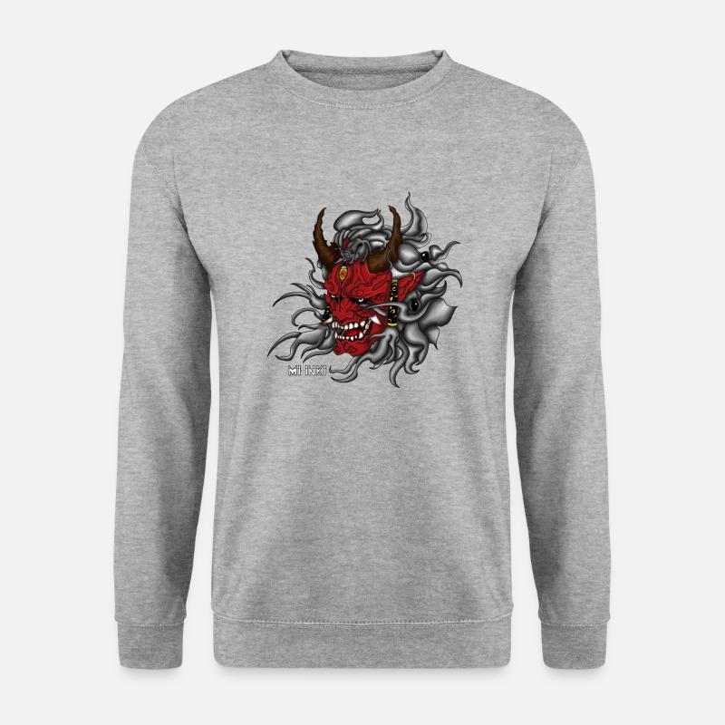 Oni - Unisex Pullover - Weißgrau meliert