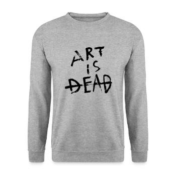 Art is dead - Black - Unisex Sweatshirt - salt & pepper - Front - Alina (178cm) & Michal (187cm)