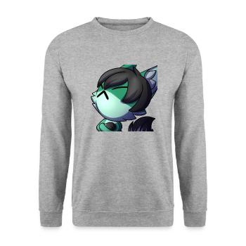 Boude - Sweat-shirt Unisexe - gris chiné - Devant - Alina (178cm) & Michal (187cm)