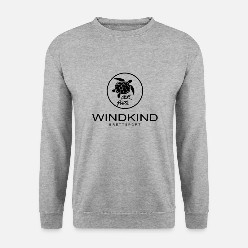 Chillkröte - Unisex Pullover - Weißgrau meliert