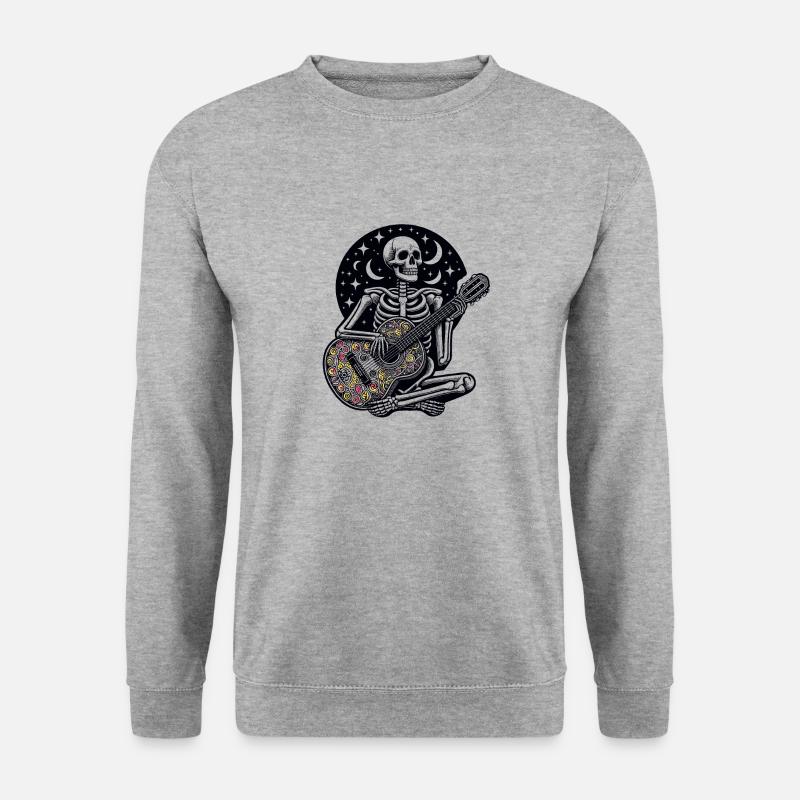Skeleton with Guitar - Rock'N'Roll Attitude - Unisex Sweatshirt - salt & pepper