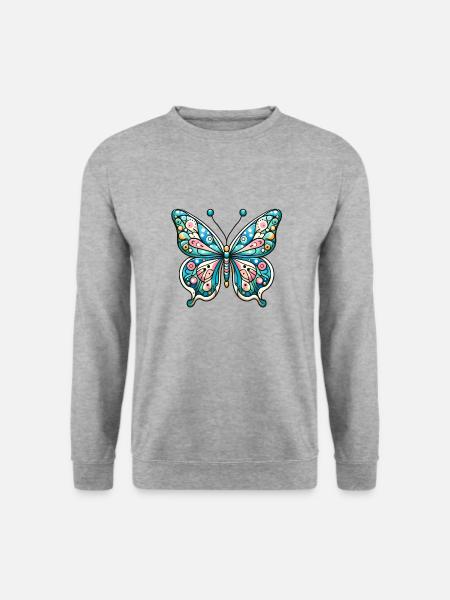 Super Papillon - Fairy Glow - Unisex Pullover - Weißgrau meliert