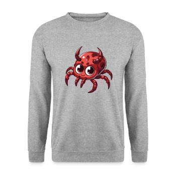 Ticken - Unisex Pullover - Weißgrau meliert - Vorne - Alina (178cm) & Michal (187cm)