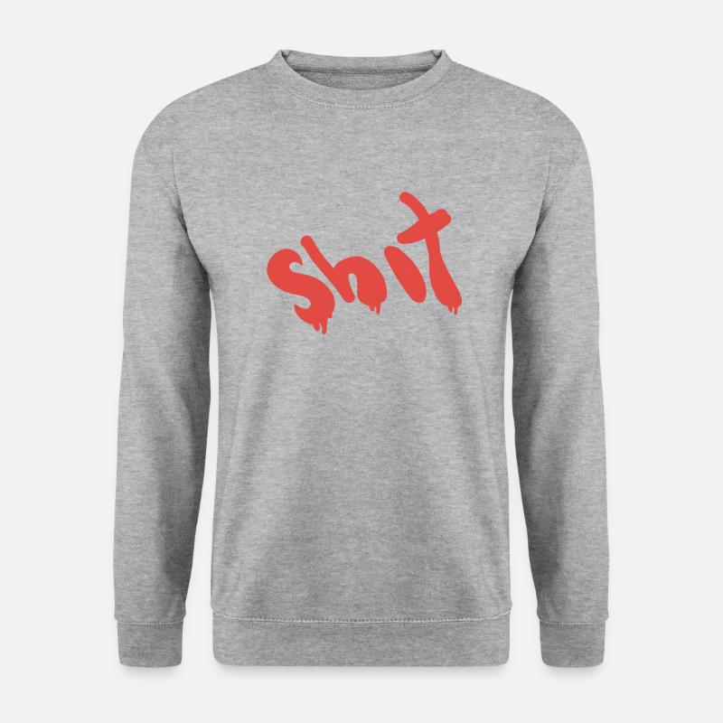 Shit text in red - Unisex Sweatshirt - salt & pepper
