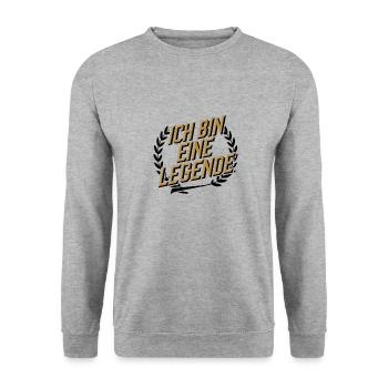 I'm a legend - Unisex Sweatshirt - salt & pepper - Front - Alina (178cm) & Michal (187cm)