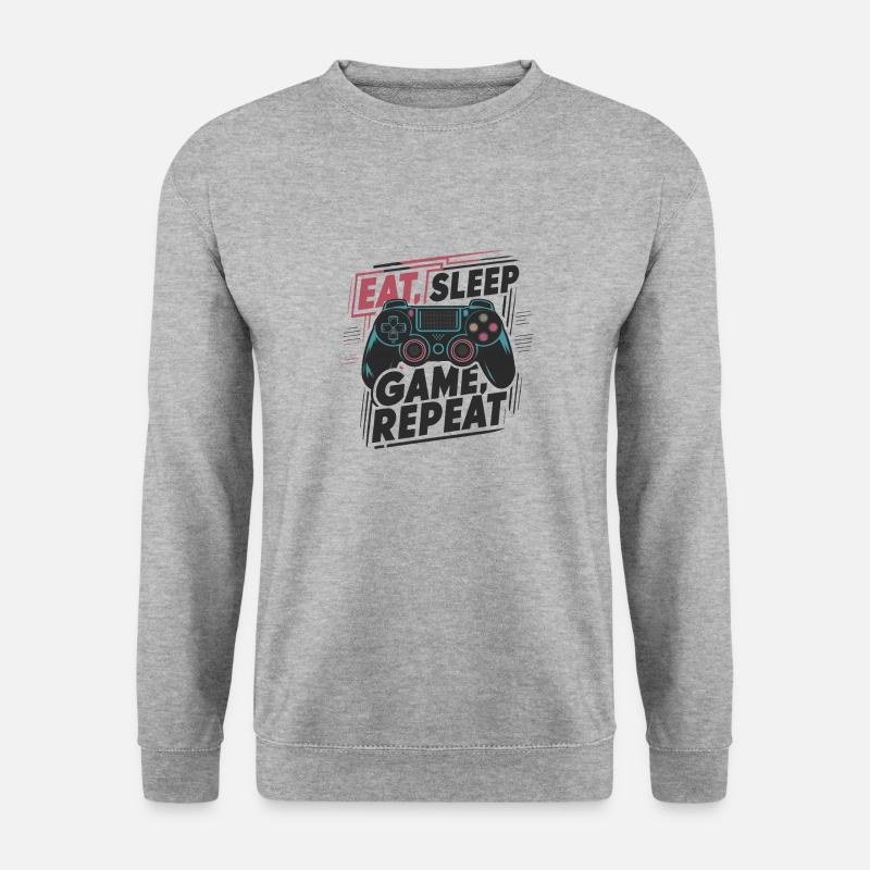 Eat, Sleep, Game, Repeat - Unisex Sweatshirt - salt & pepper