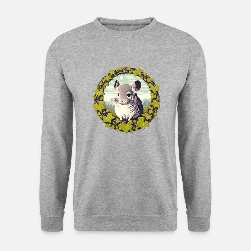 Chinchilla - Unisex Pullover - Weißgrau meliert