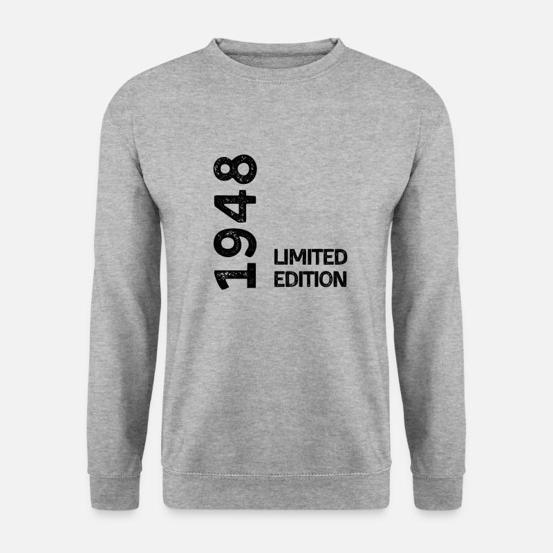 1948 Limitierte Auflage - Unisex Pullover - Weißgrau meliert