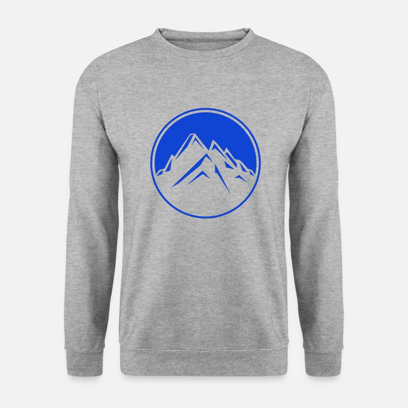 berge - Unisex Pullover - Weißgrau meliert