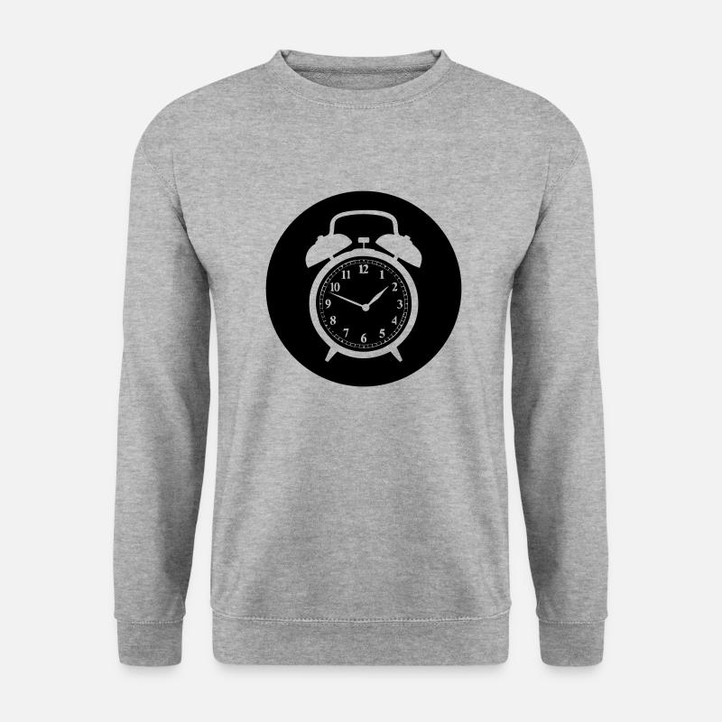 wecker - Unisex Pullover - Weißgrau meliert