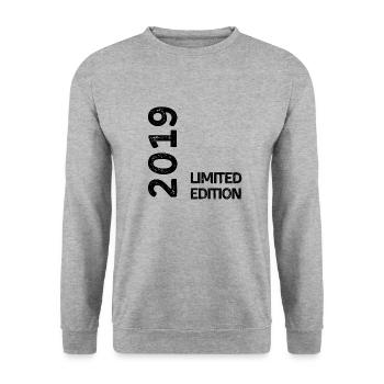 2019 Limitierte Auflage - Unisex Pullover - Weißgrau meliert - Vorne - Alina (178cm) & Michal (187cm)