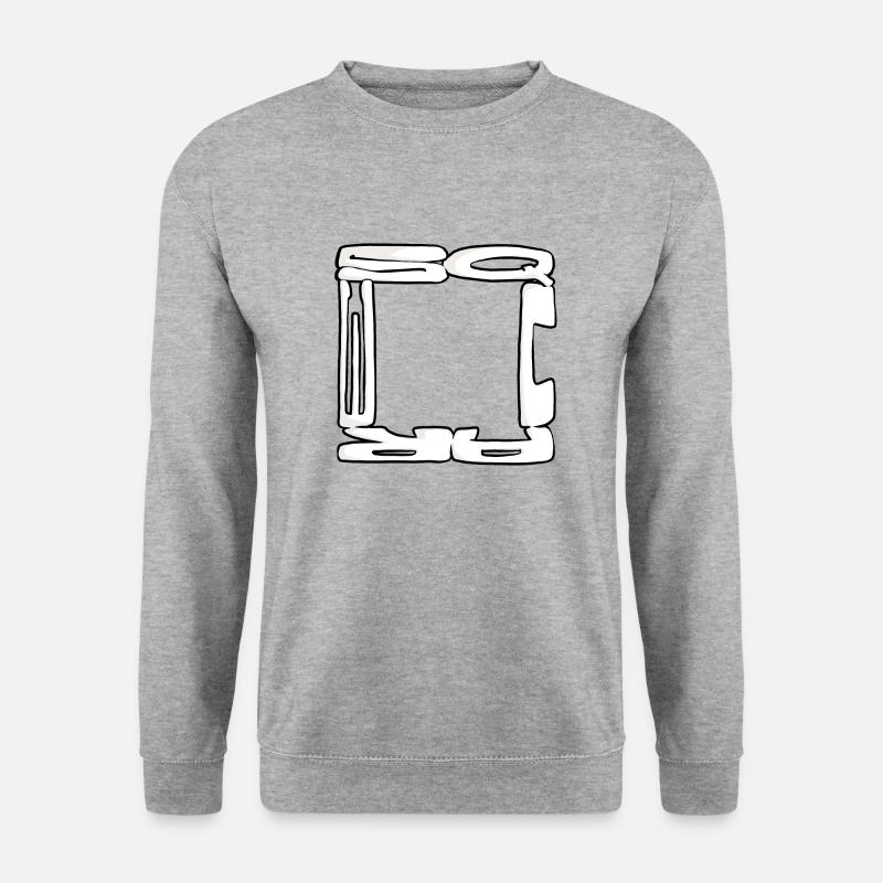Square Graffiti (Black & White) - Unisex Sweatshirt - salt & pepper