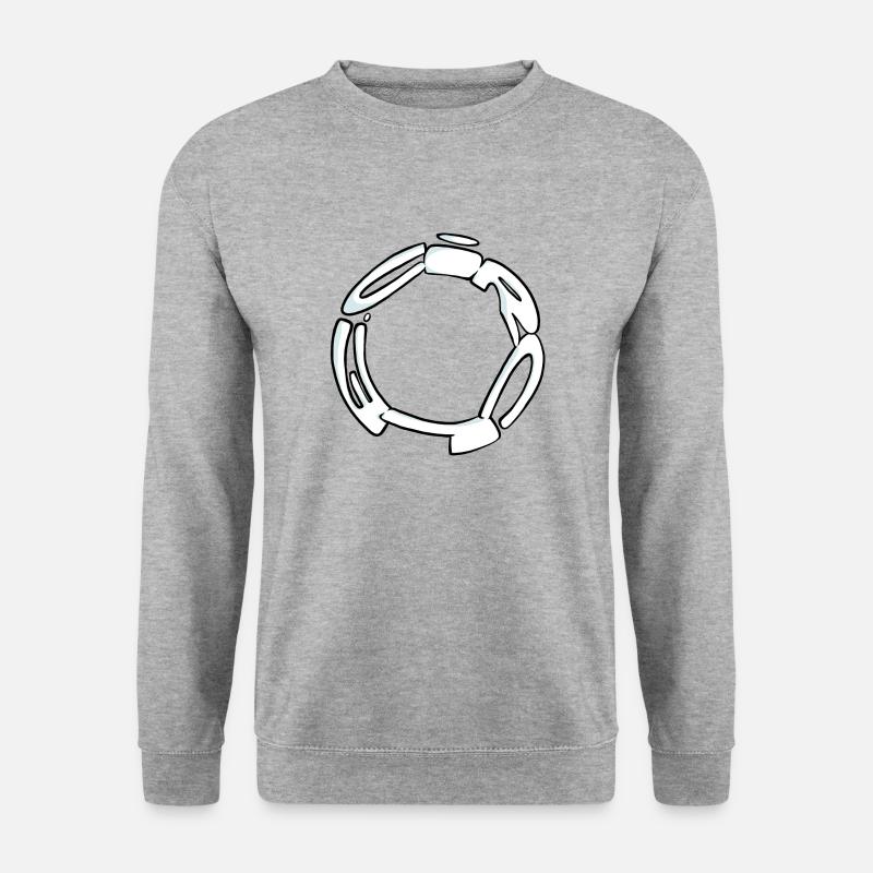Graff Circle (Black & White) - Unisex Sweatshirt - salt & pepper