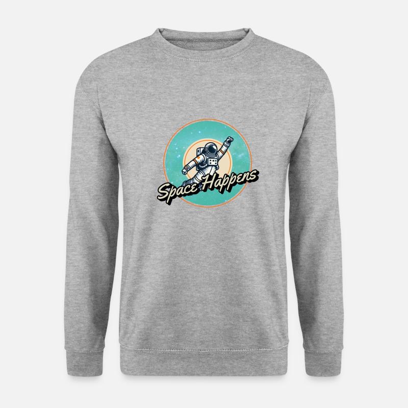 Space Happens logo - Unisex Sweatshirt - salt & pepper