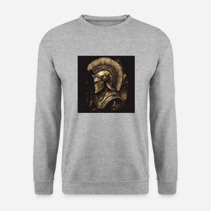 Krieger - Unisex Pullover - Weißgrau meliert