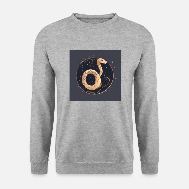 snake - Unisex Pullover - Weißgrau meliert