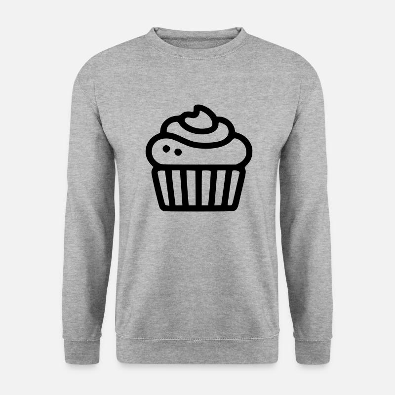Früchtebrot - Unisex Pullover - Weißgrau meliert