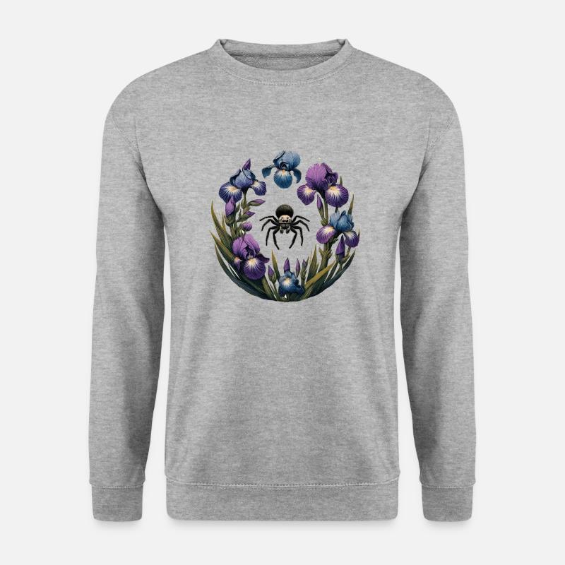 Springspinne - Unisex Pullover - Weißgrau meliert
