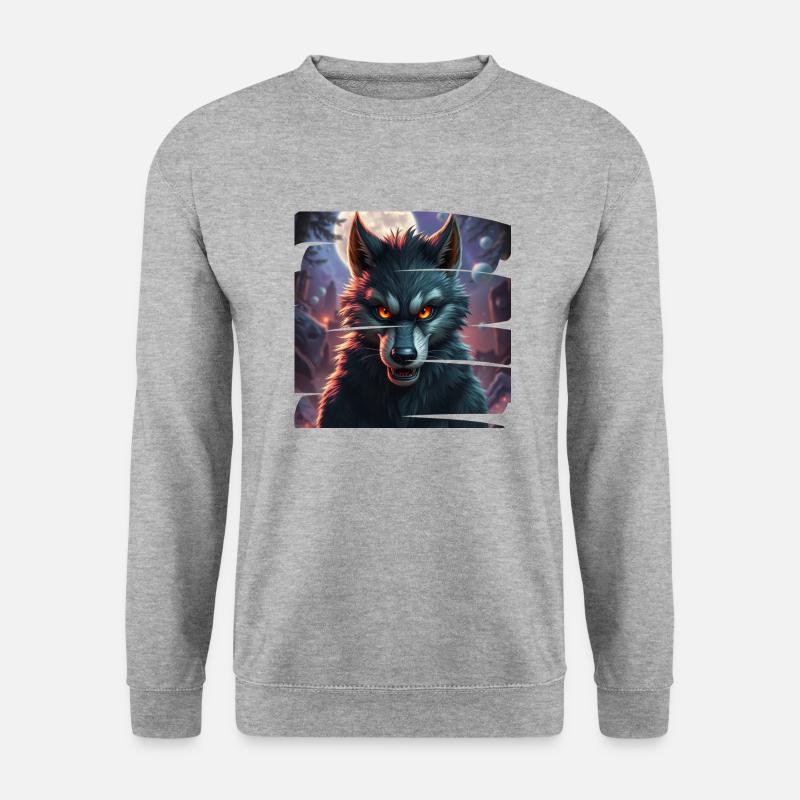 Monster 7 - Unisex Pullover - Weißgrau meliert