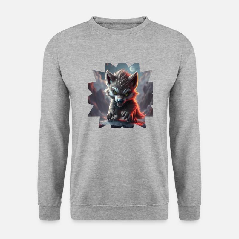 Monster 4 - Unisex Pullover - Weißgrau meliert