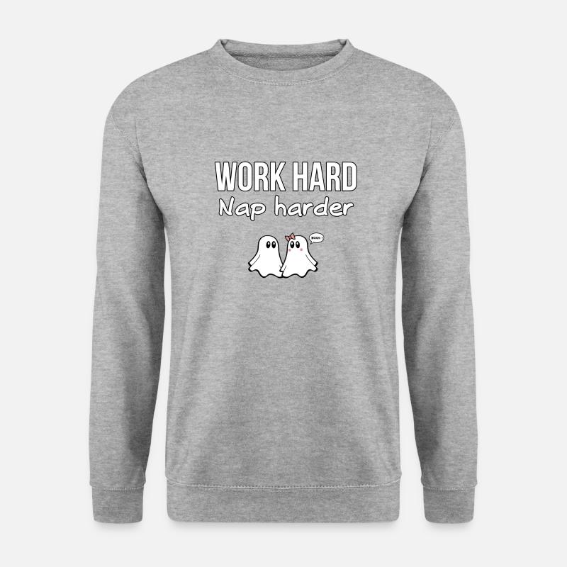 V01 GHOST ZITATE 12 - Unisex Pullover - Weißgrau meliert