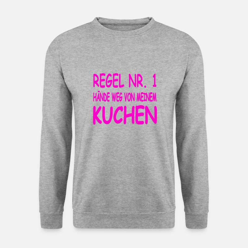 Kuchen - Unisex Pullover - Weißgrau meliert