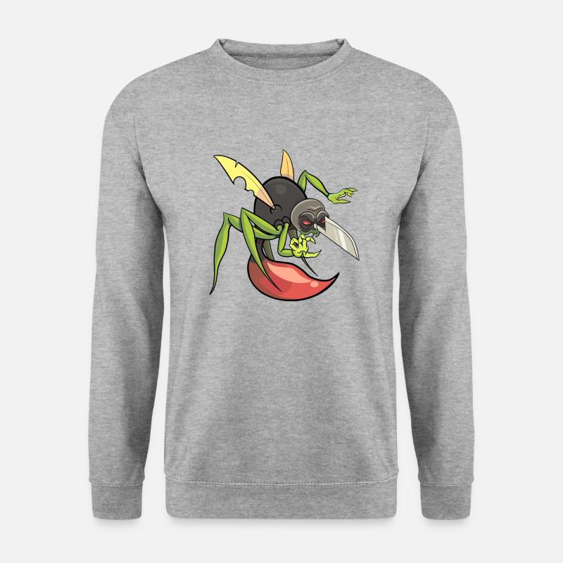 Das Moskitonetz - Unisex Pullover - Weißgrau meliert