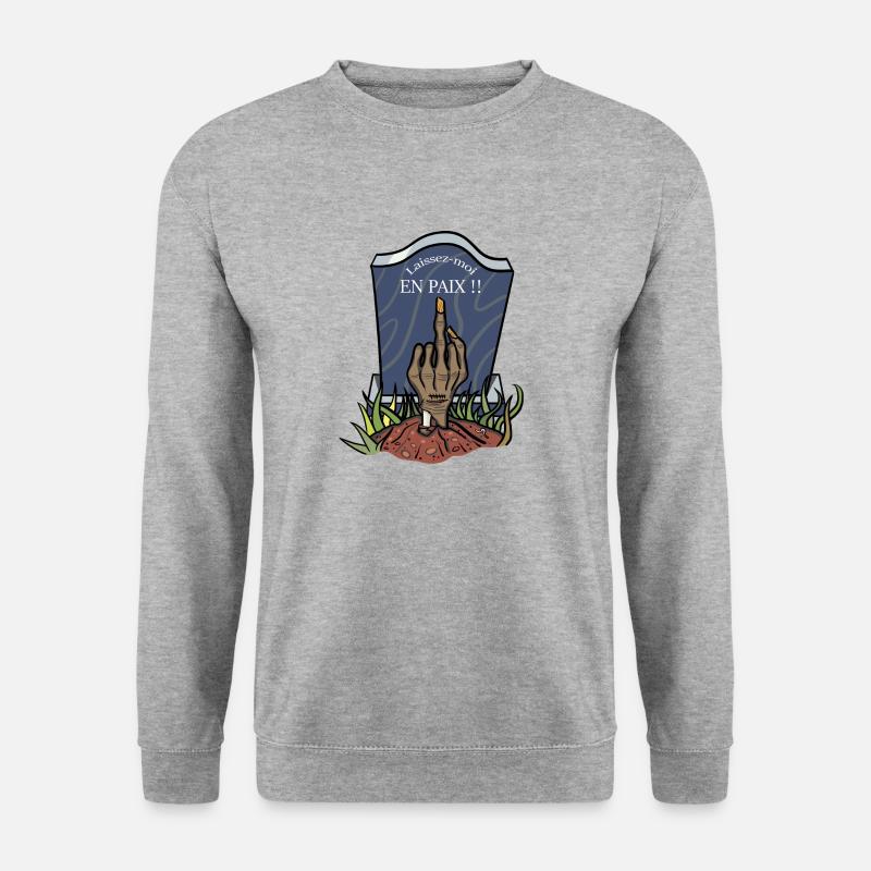 Zombie-Hand! - Unisex Pullover - Weißgrau meliert