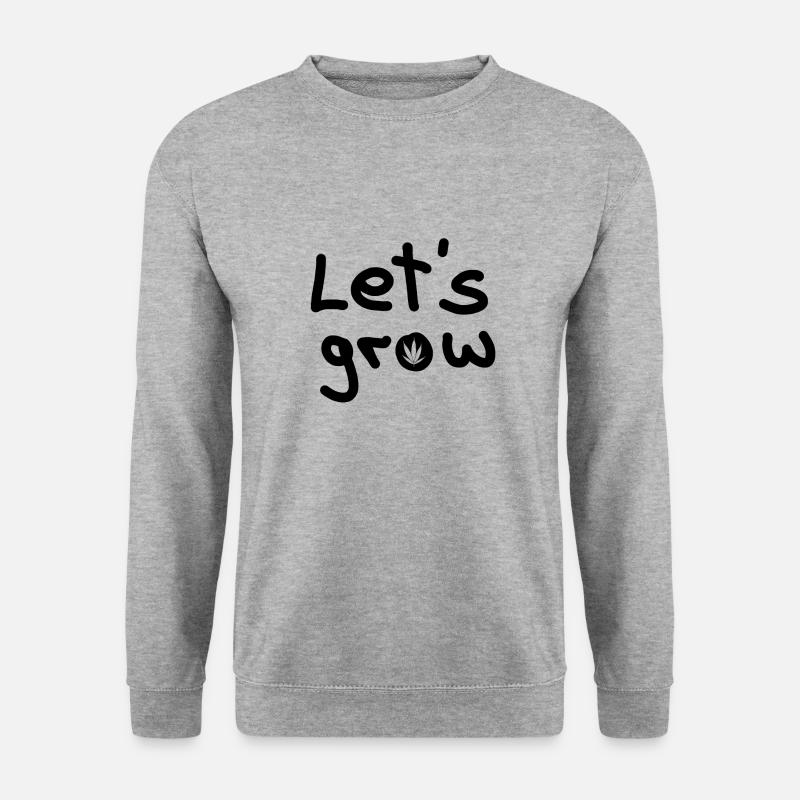 Let's grow - Unisex Pullover - Weißgrau meliert