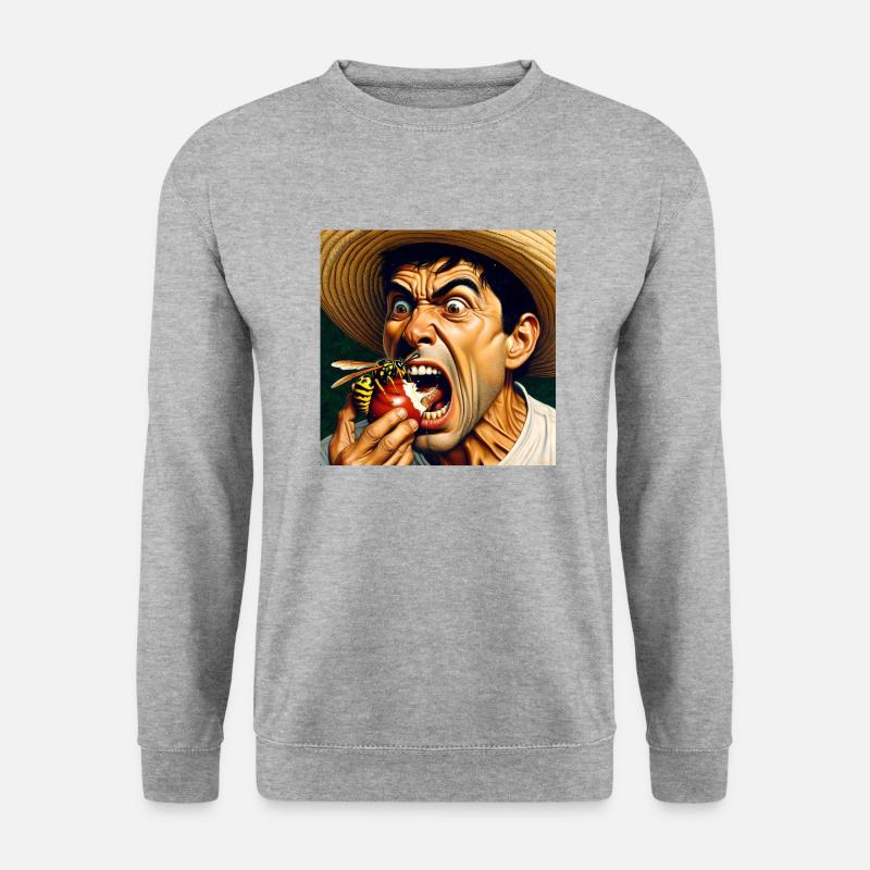 Waps ! - Unisex Pullover - Weißgrau meliert