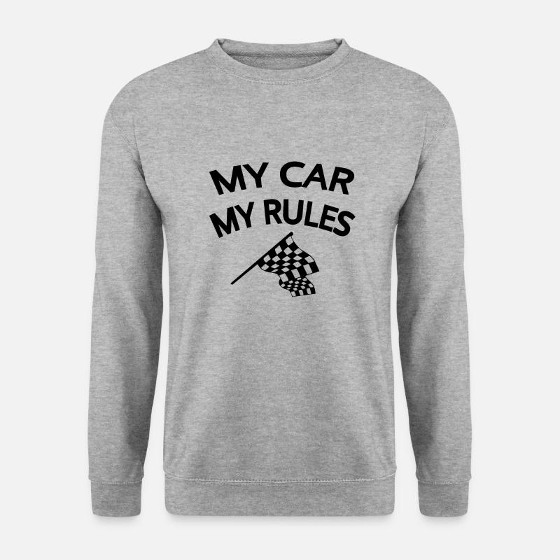 Auto - Unisex Pullover - Weißgrau meliert